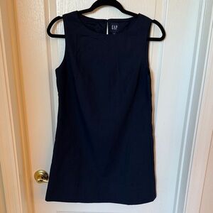 GAP Women's Navy Sleeveless Linen Shift Dress